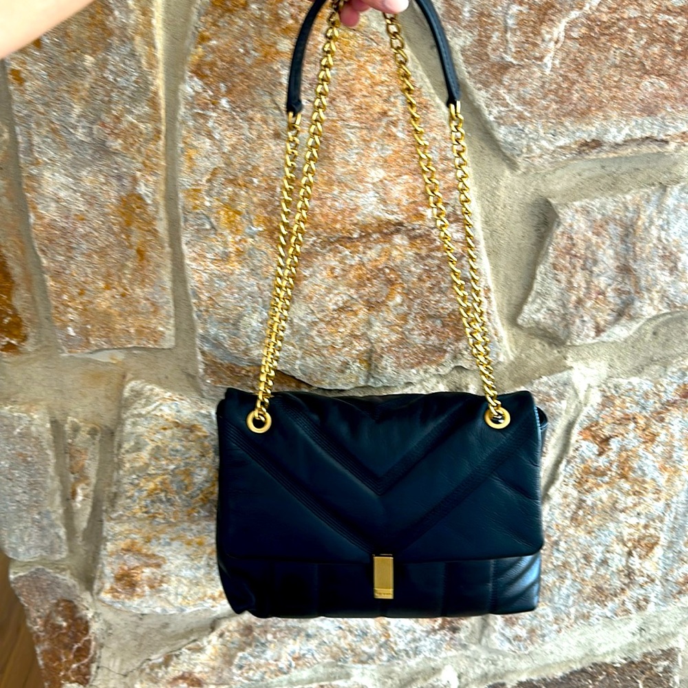 Ted Baker Women's Black Ayalina Quilted-leather Cross-body. Excellent condition!